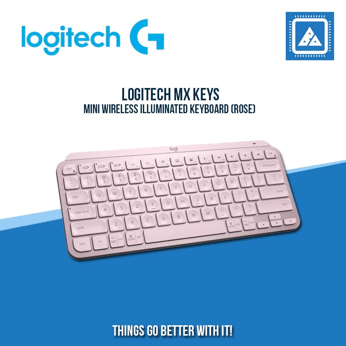 LOGITECH MX KEYS MINI WIRELESS ILLUMINATED KEYBOARD (ROSE) LOGITECH MX KEYS MINI WIRELESS ILLUMINATED KEYBOARD (ROSE)